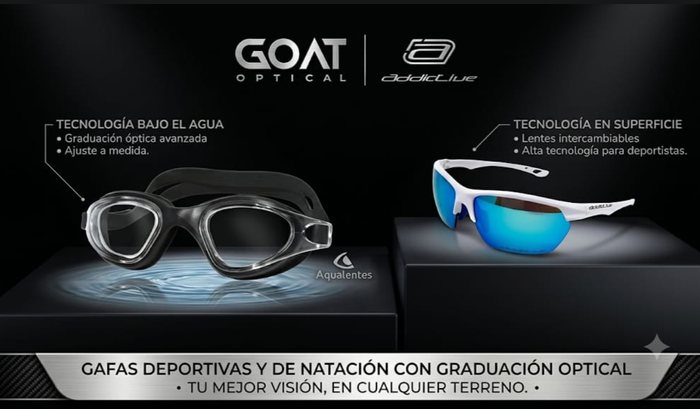 Gafas deportivas y de natación con graduación óptica