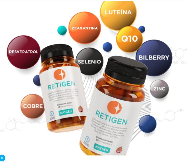 RETIGEN, suplemento dietario para la salud ocular